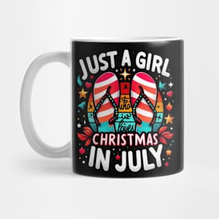 Just-A-Girl-Who-Loves-Christmas-in-July Mug